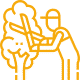 Tree Timming Yel Icon